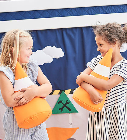 Hoppekids Zapfenset - 3er-Pack - Orange/Weiß