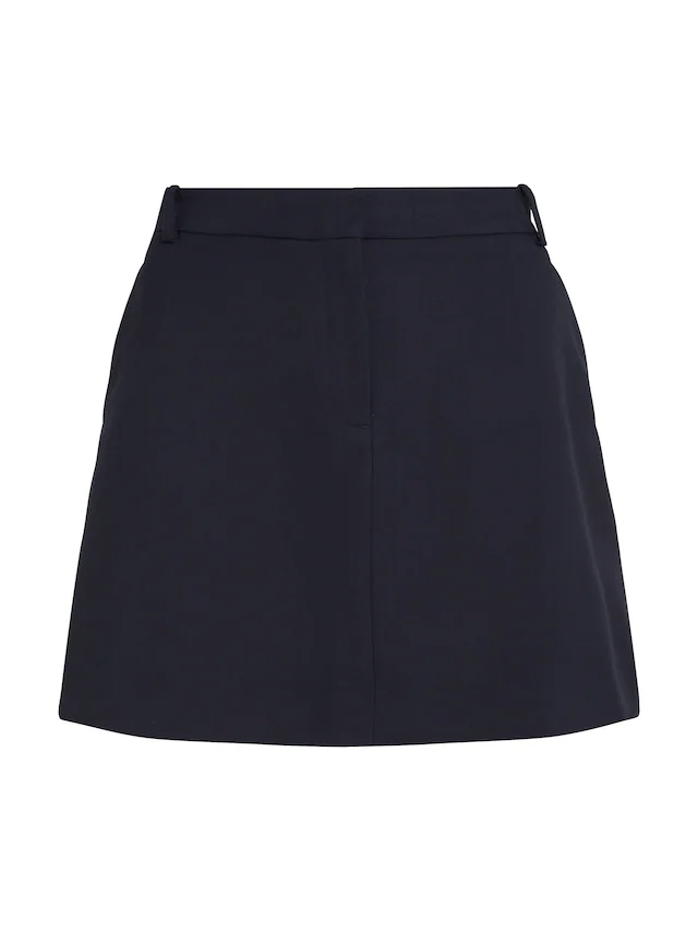 Tommy Hilfiger Minirock »CORE STRAIGHT SHORT SKIRT«, Webrock mit Tommy Hilfiger Logostickerei