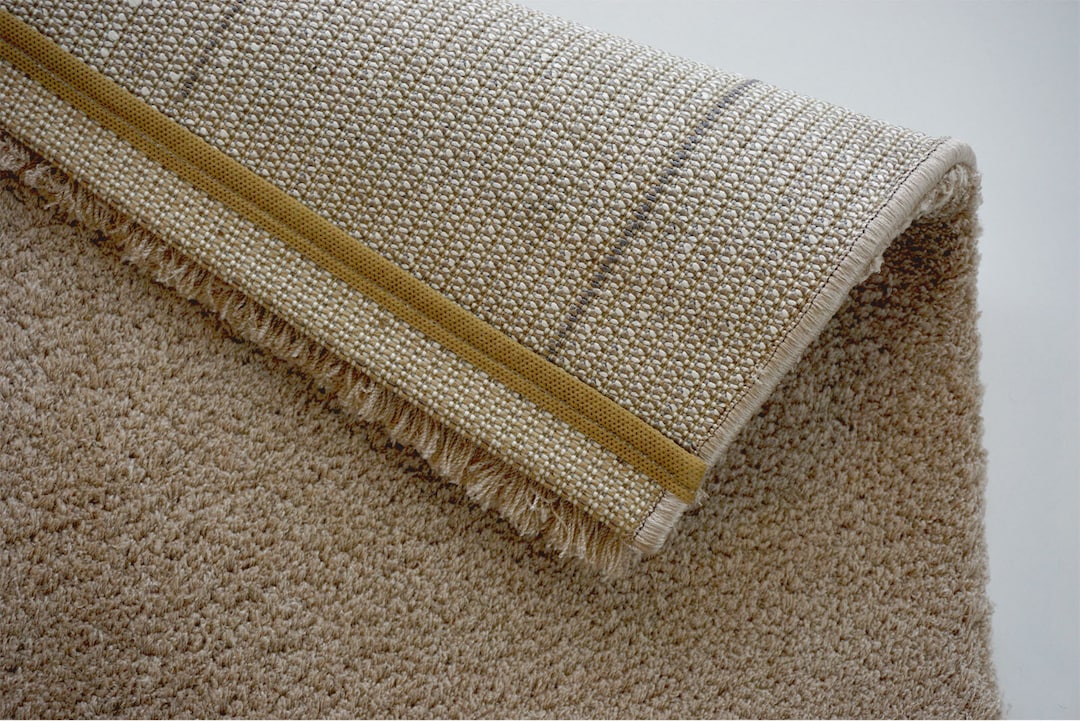 Hochflorteppich SALERNO 67 x 130 cm hellbraun