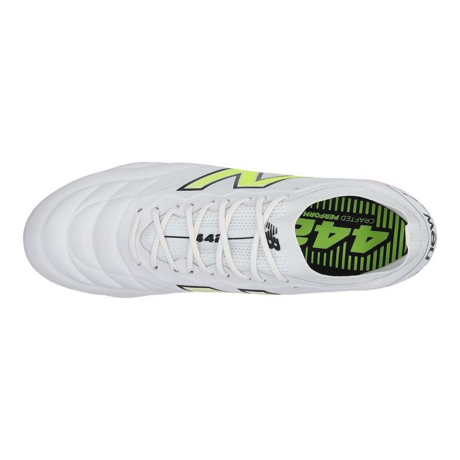 New Balance 442 V2 Elite FG Flash Point - Blanc/Vert/Noir