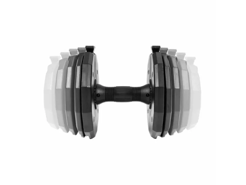 Gymstick 61031, Justerbar håndvægt, Sort, Rød, Acrylonitrilbutadienstyren, Termoplastisk gummi (TPR), Nylon, 22,5 kg, 440 x 280 x 215 mm