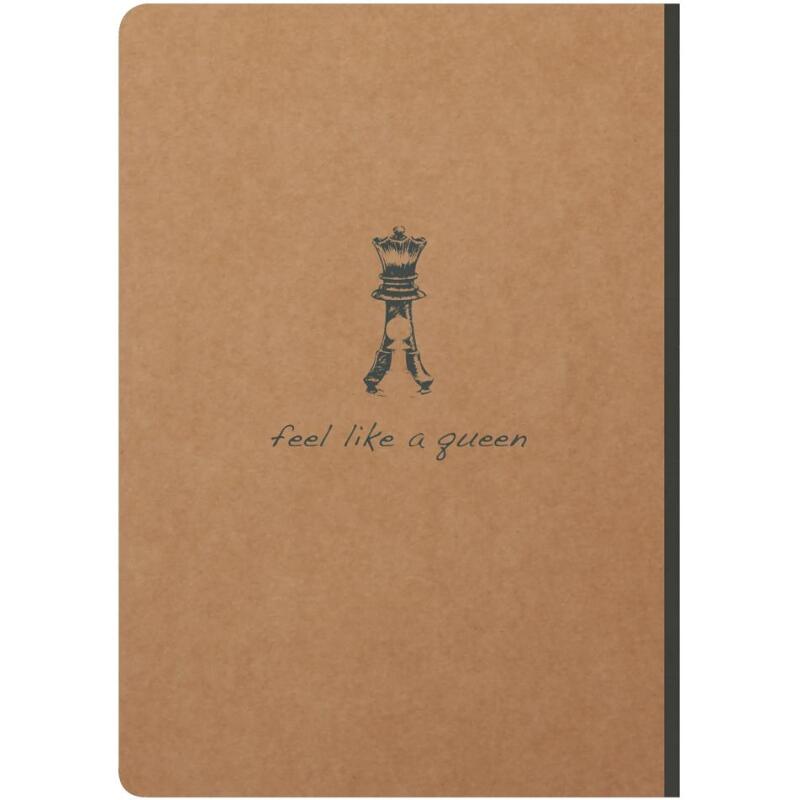 Flying Spirit carnet brochure cousue A5 192 pages ligné motifs assortis papier ivoire 90g - Kraft