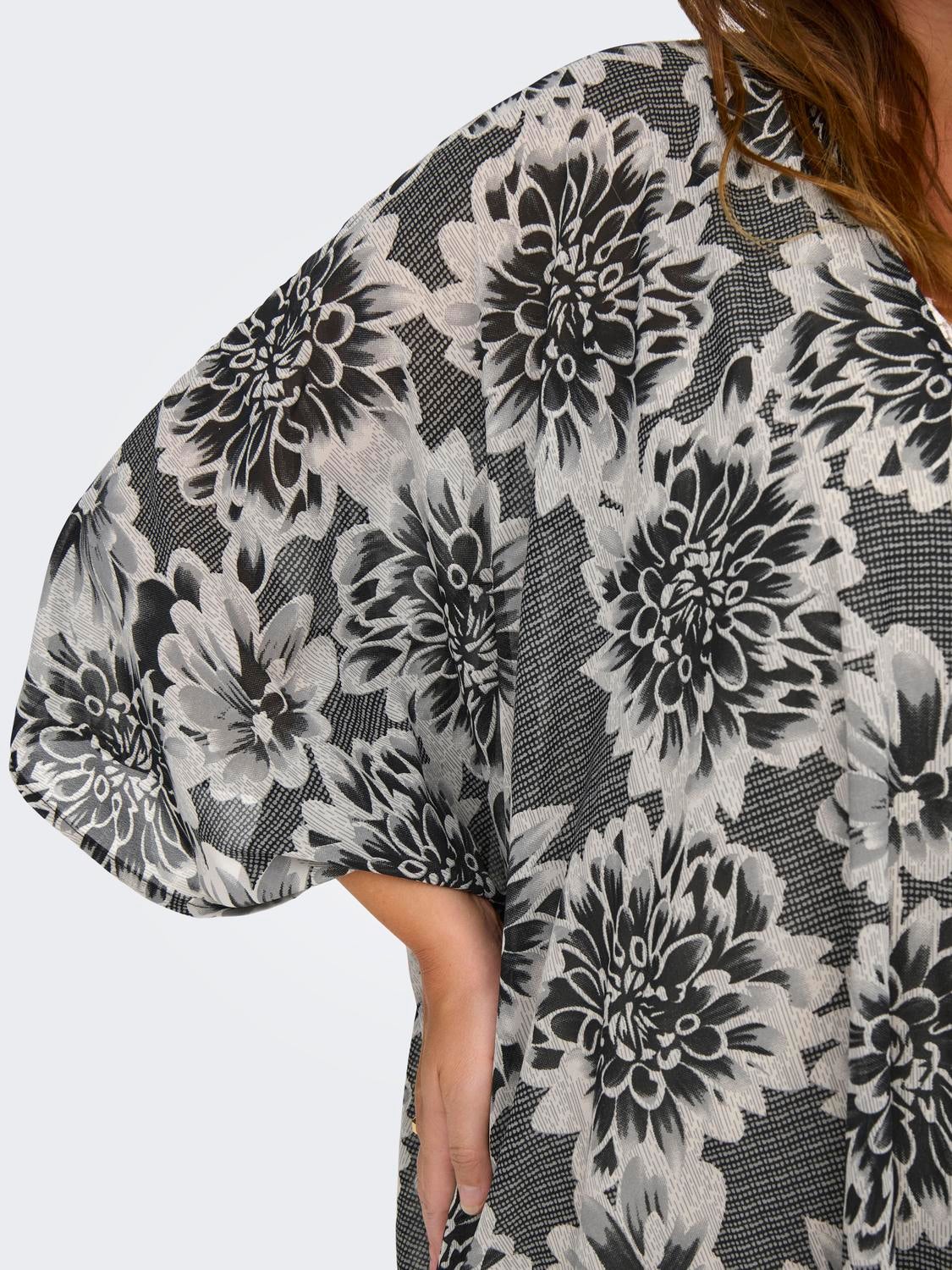 CARMELDON Plissiertes Top Black