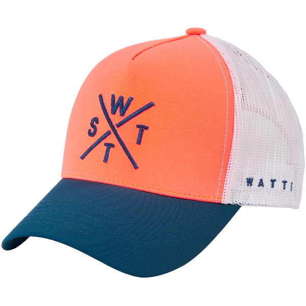 Casquette WATTS TRUCKER CAP TRIBE FLUO CORAIL/WHITE