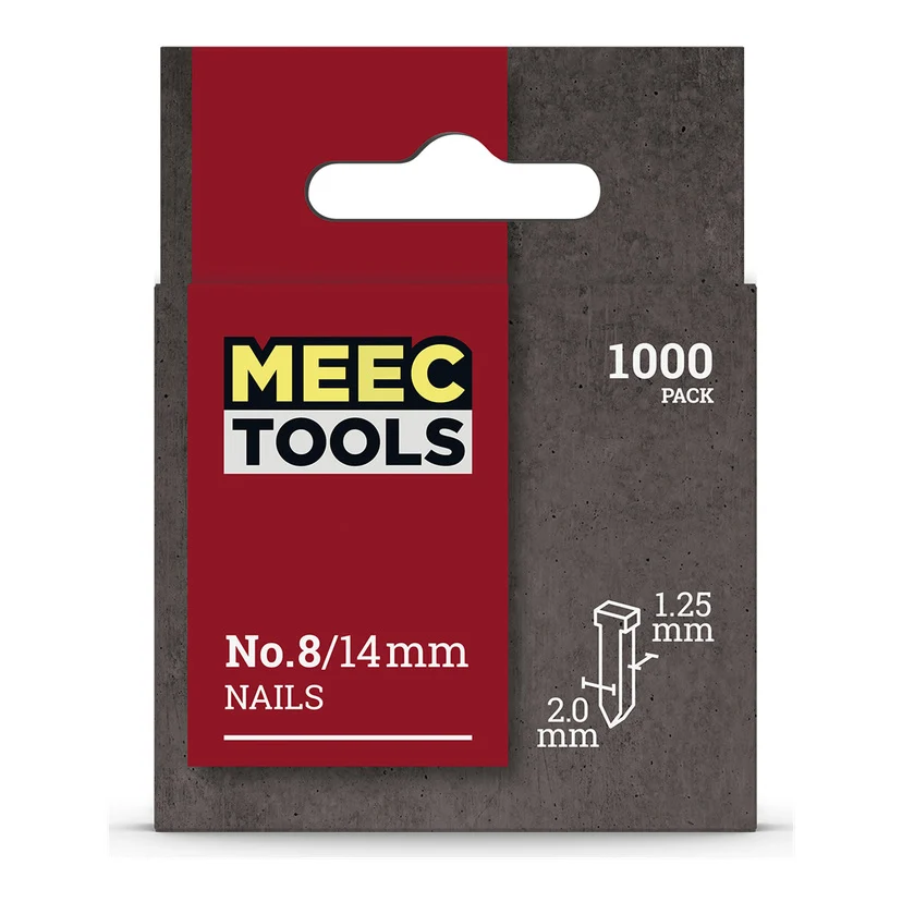 Spiker til stiftepistol 1000-pk No. 8 (14 mm)