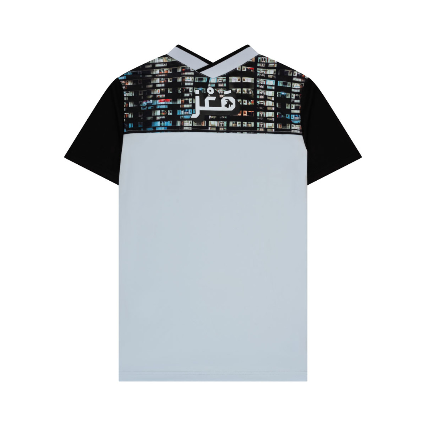 Touzani La Mancha FC Straat Trainingsshirt Kids Lichtblauw Zwart Wit