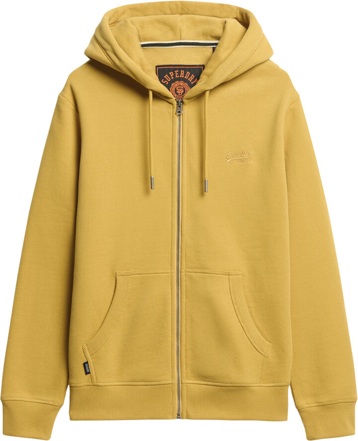Superdry ESSENTIAL LOGO ZIP HOODIE Winter gold