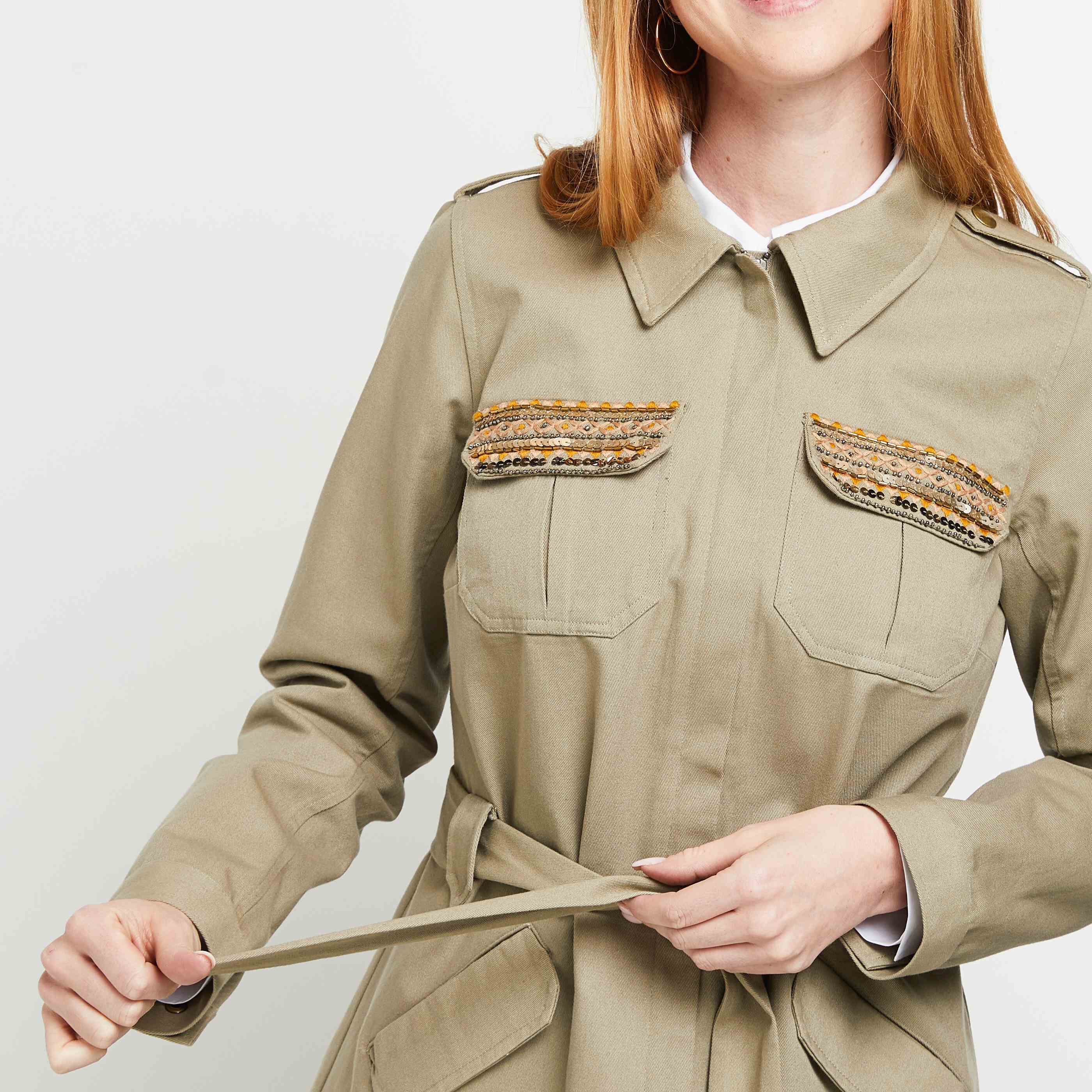Veste saharienne femme - KAKI