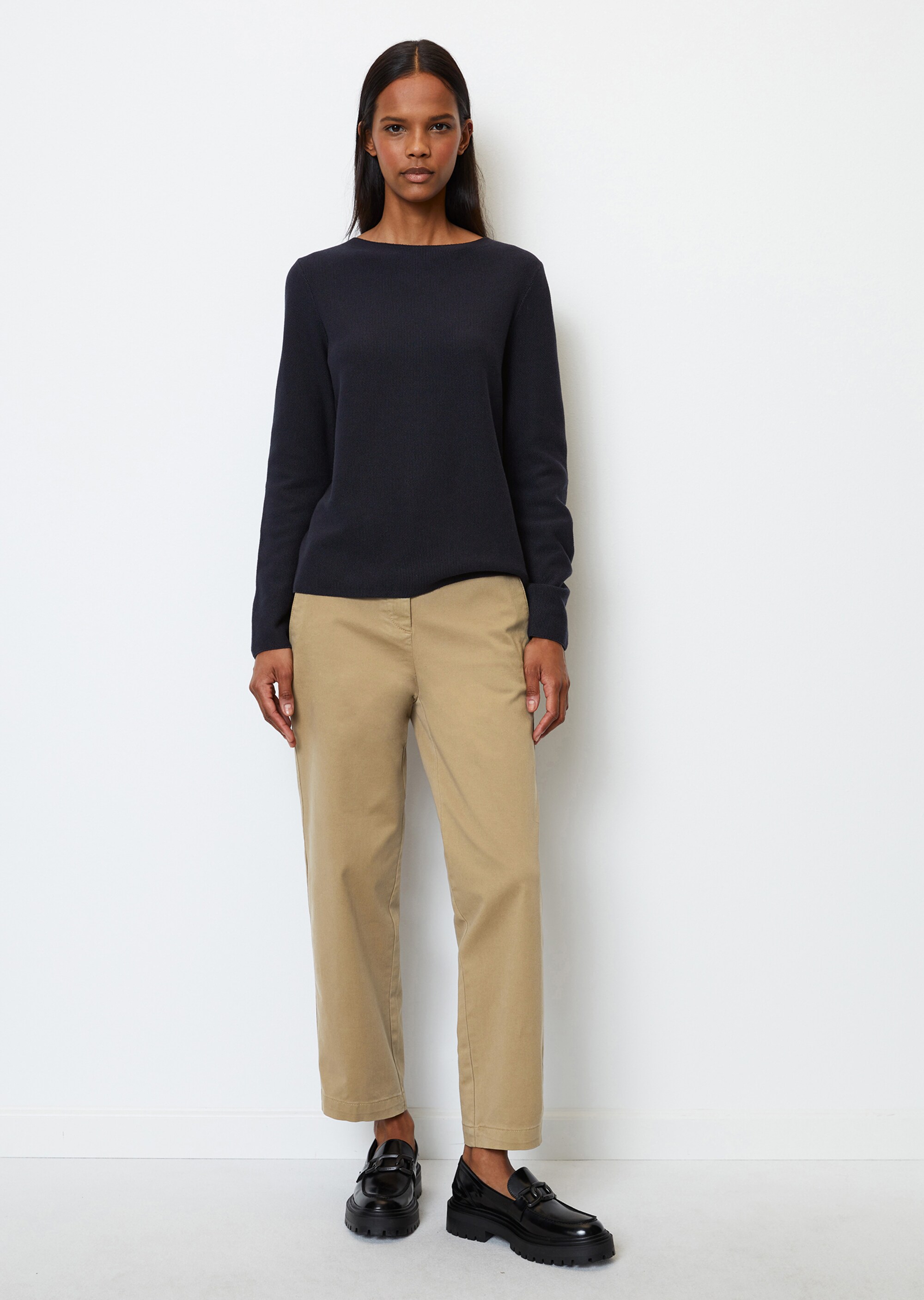 Pullover mit Reiskorn-Struktur aus softem Organic Cotton