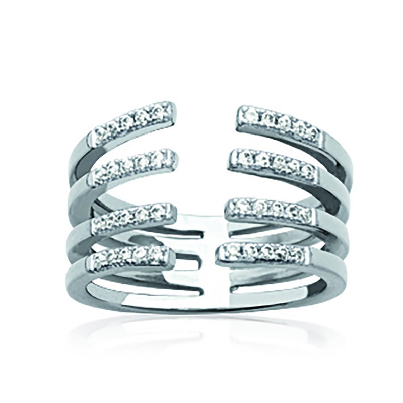 Bague Femme - Argent 925 - Oxyde de zirconium