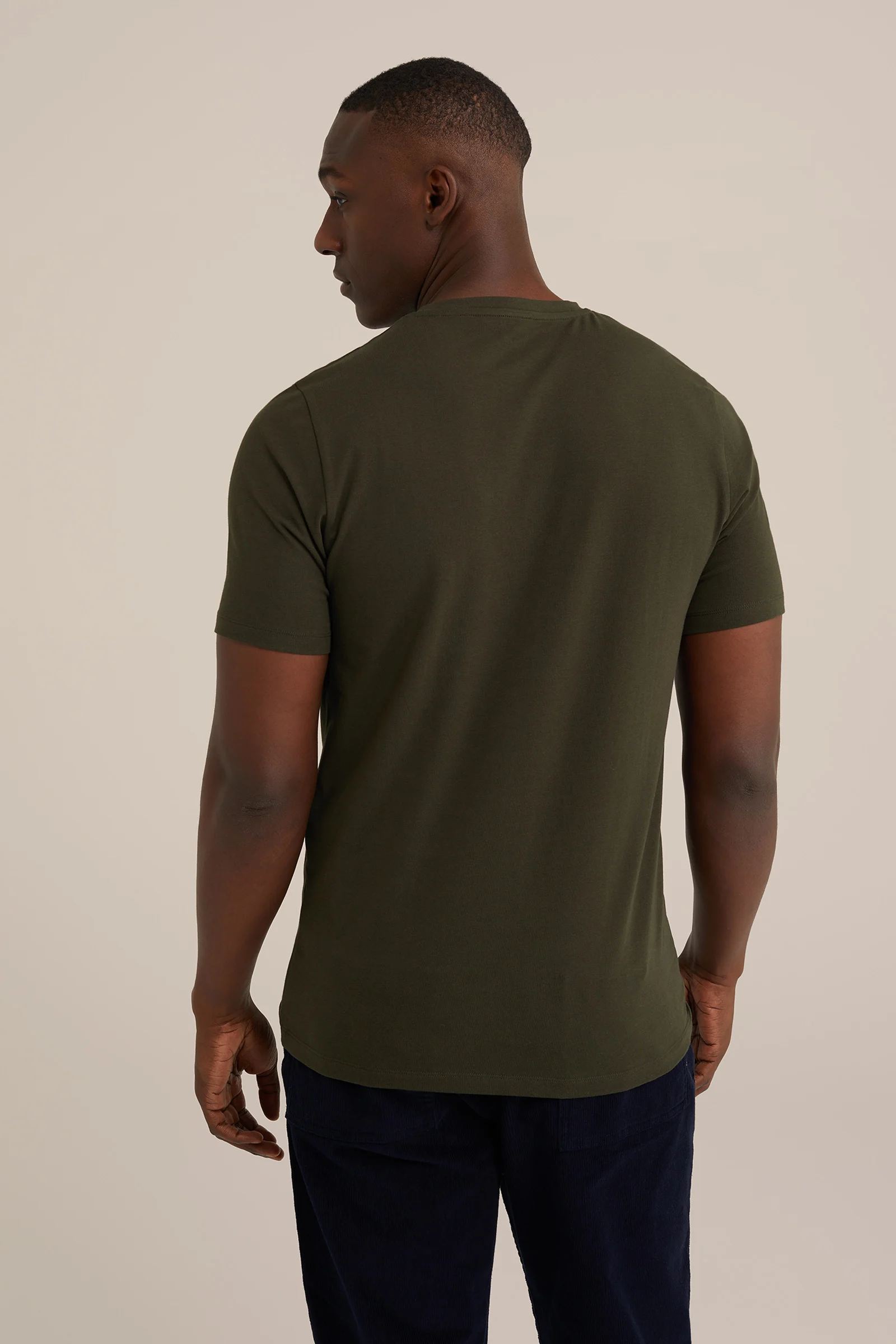 T-shirt WE Fashion Donkergroen