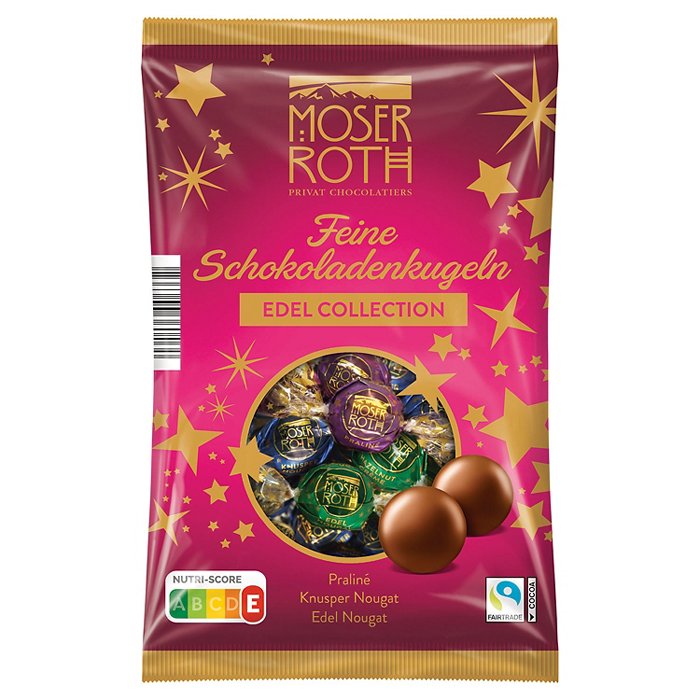 MOSER ROTH Premium Schokokugeln 150 g, Edel Collection