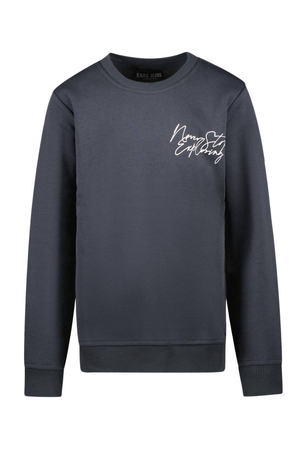 Cars sweater GRUSH met backprint antraciet