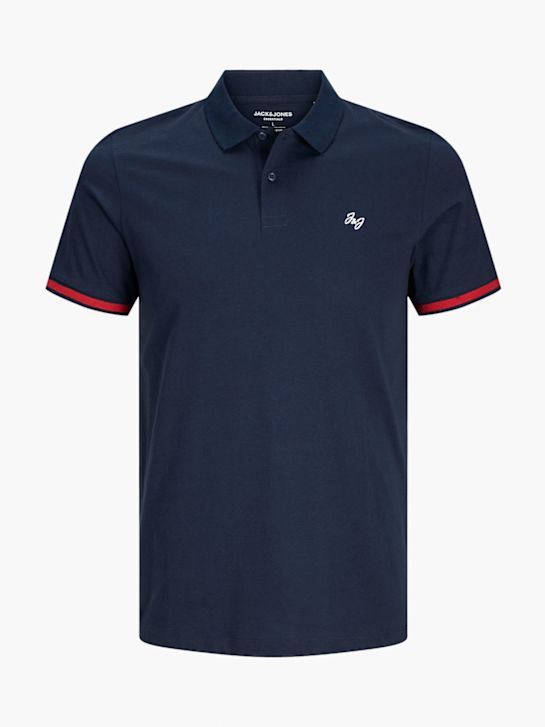 JACK & JONES Polo-Shirt Blau