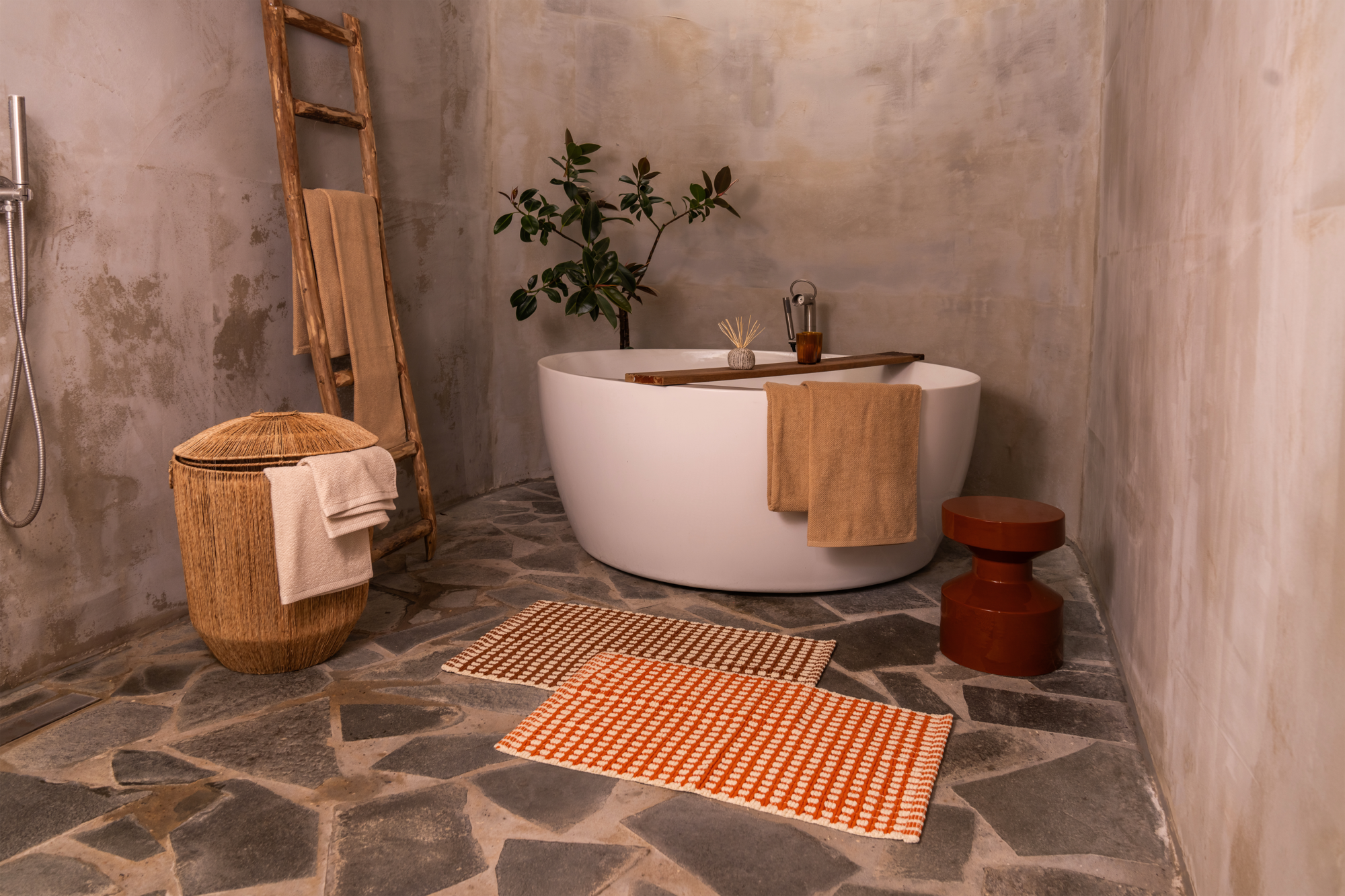 Badmat Tommy orange 50x70 cm