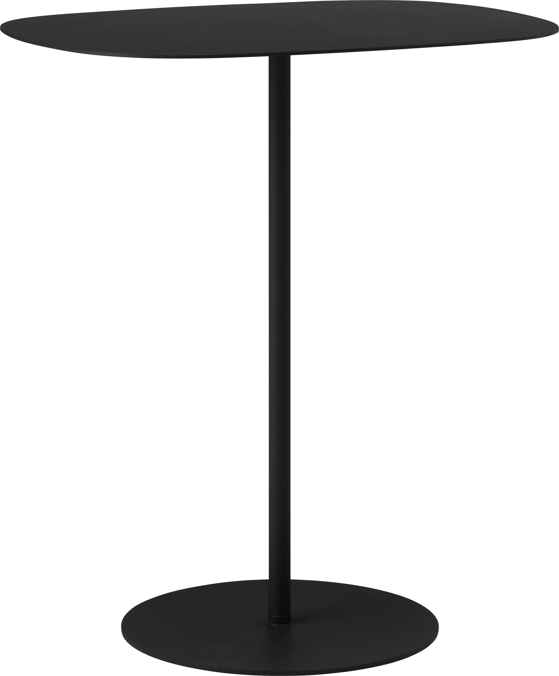 LEONA Beistelltisch - Schwarz / B: 34.0 cm x T: 45.0 cm x H: 51.5 cm
