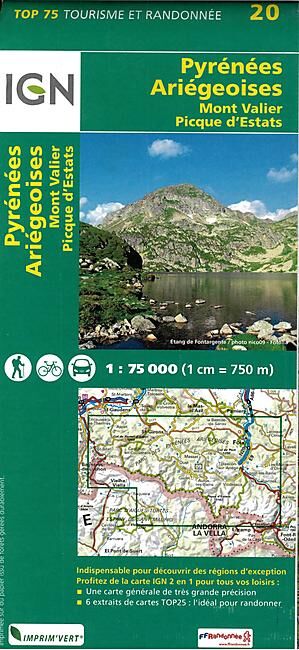 IGN - TOP 75 PYRENEES ARIEGEOISES