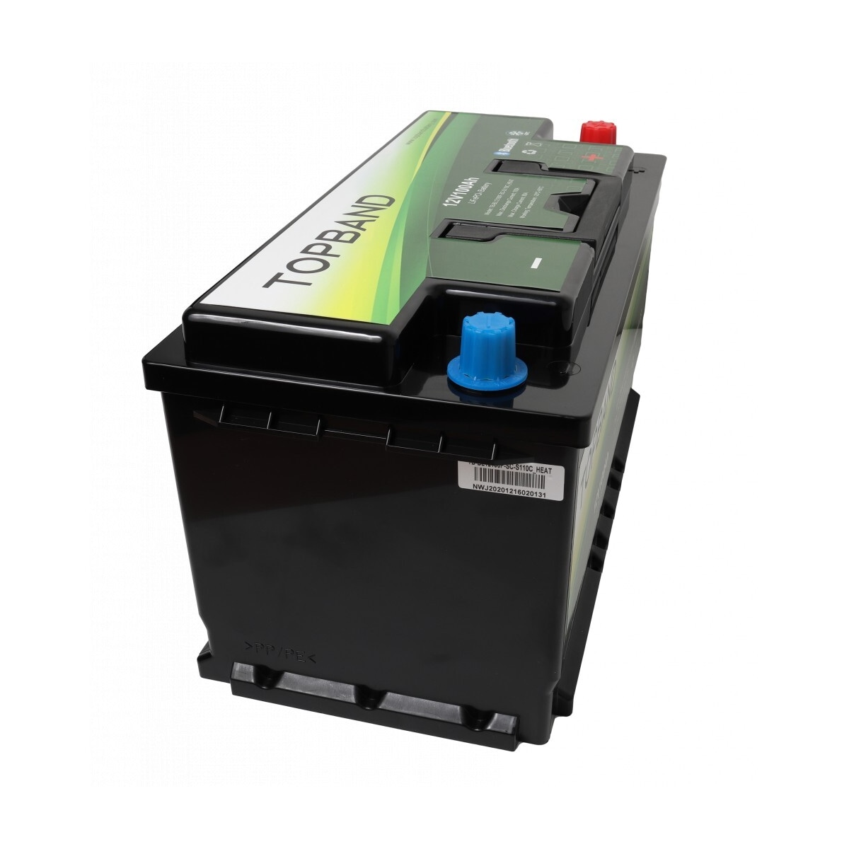 TOPBAND Lithium HEAT PRO - 12V 100AH - 100A BMS - BOBIL - Bluetooth og Varme (TOP-HEAT-RV)