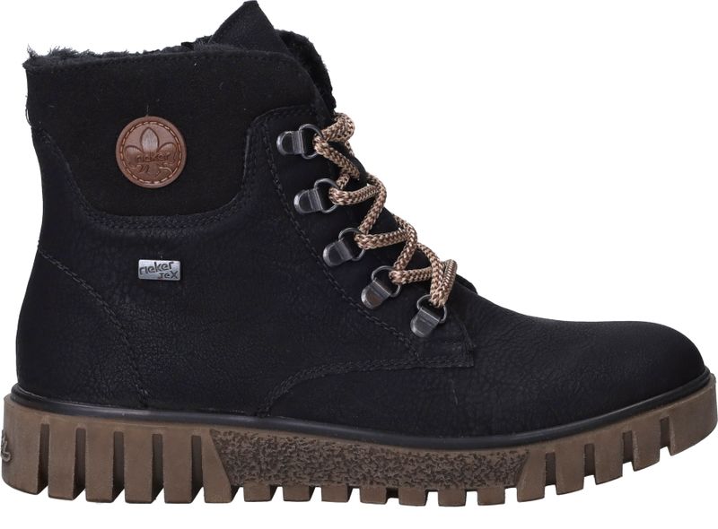 Rieker Veterboots Zwart Dames