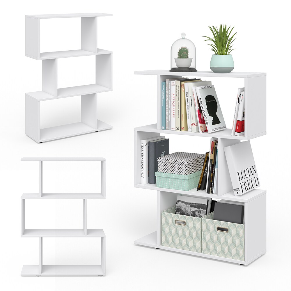 VICCO Raumteiler LEVIO Weiß Regal Bücherregal Standregal Hochregal Wandregal