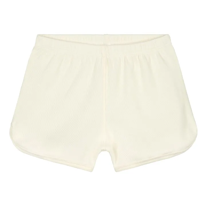 Gray Label Short Basique Coton Bio | Blanc cassé