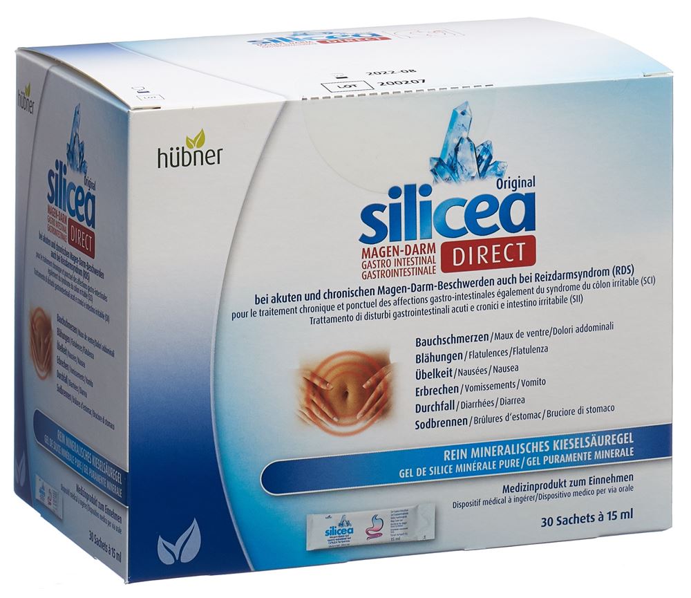 HUEBNER Silicea Magen Darm Direct Gel Stick 15 ml