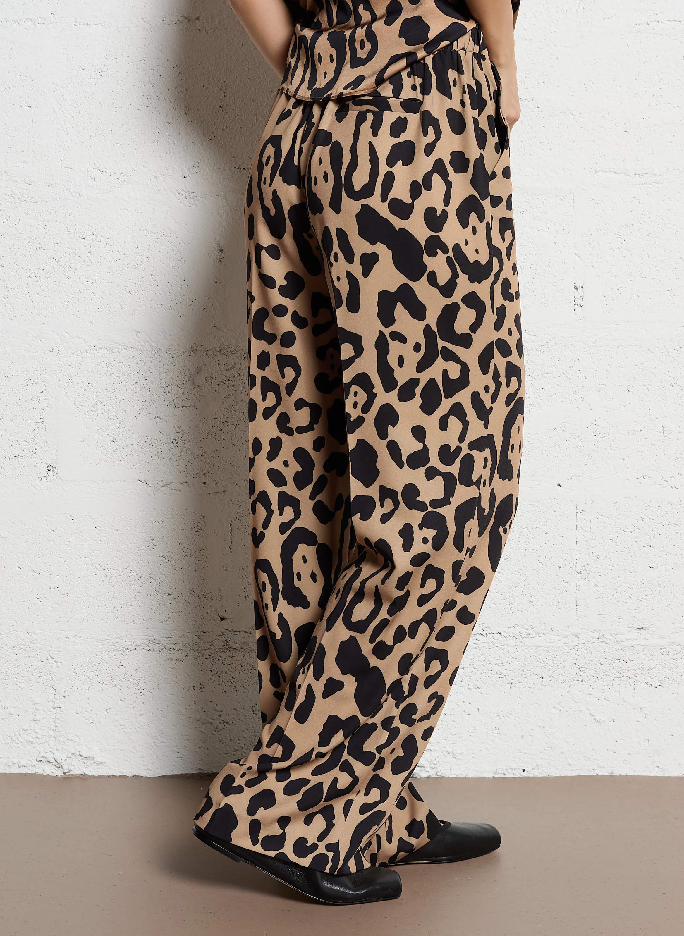 Pantalon large imprimé | Multicolore