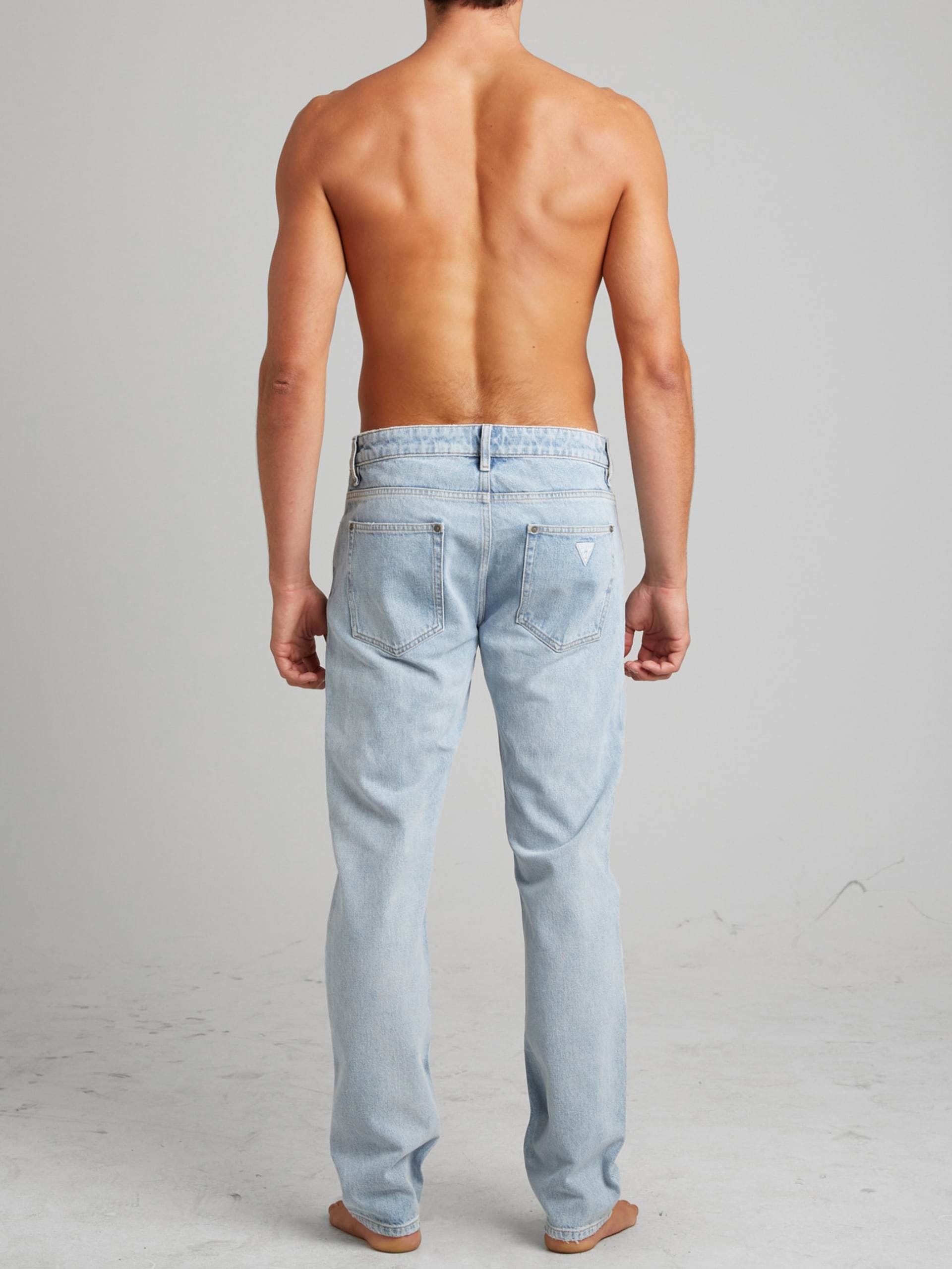 Calça jeans reta índigo