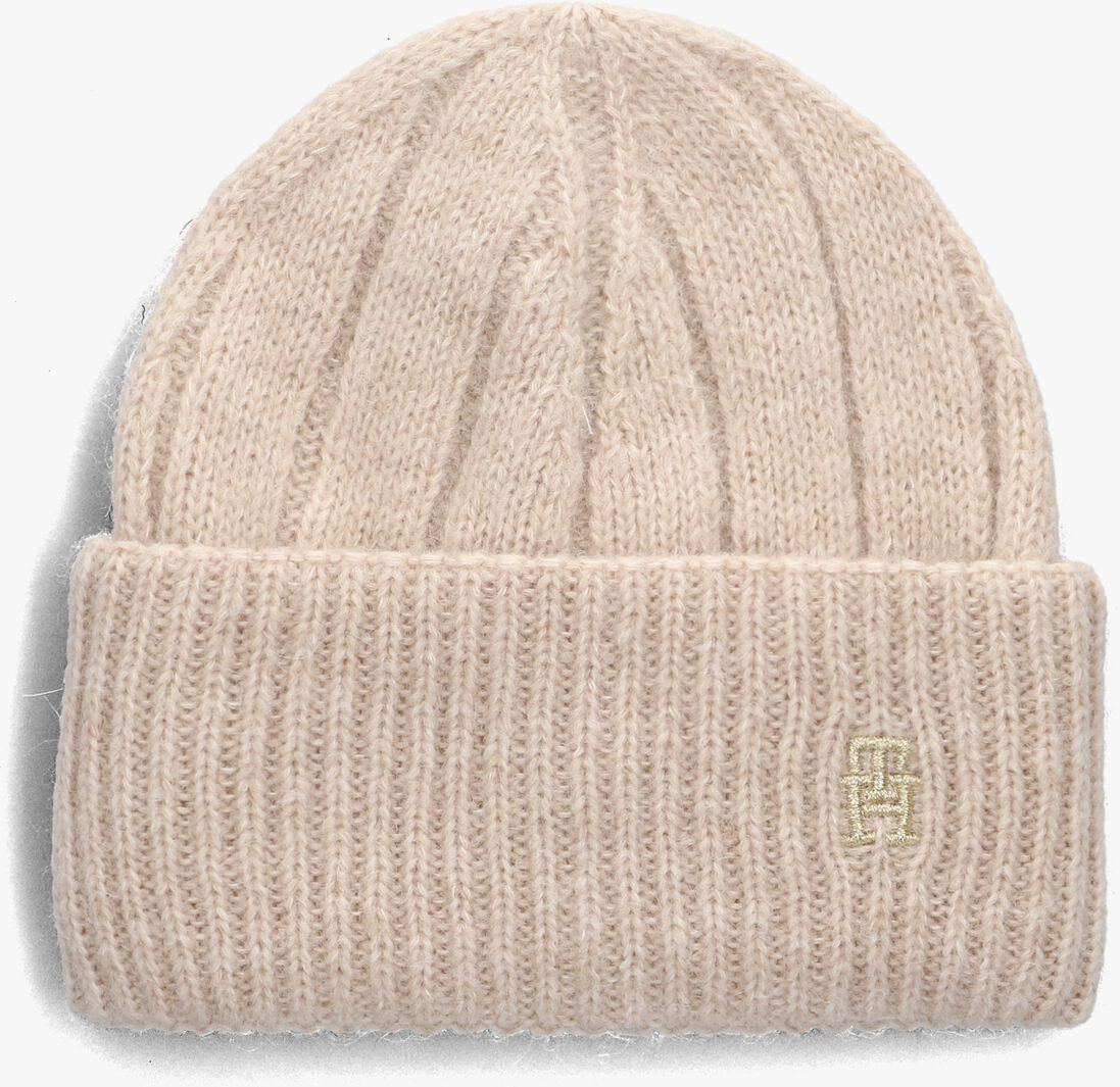 TOMMY HILFIGER beige tommy hilfiger muts th timeless beanie