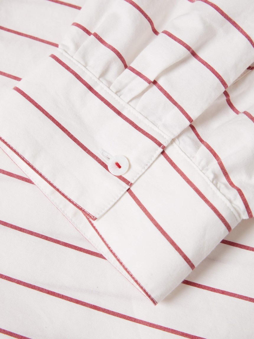 Camisa de riscas em algodão