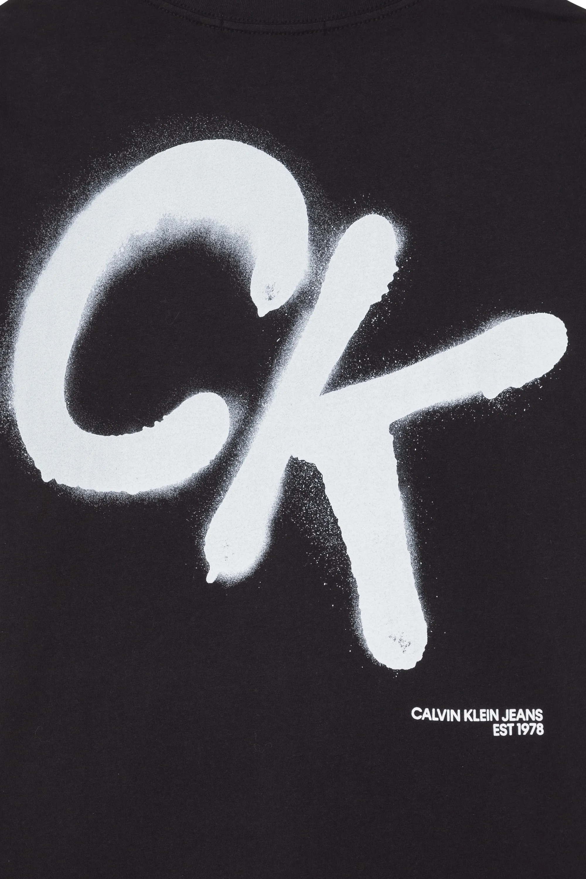 CALVIN KLEIN JEANS T-shirt  CK SPRAY TEE Noir