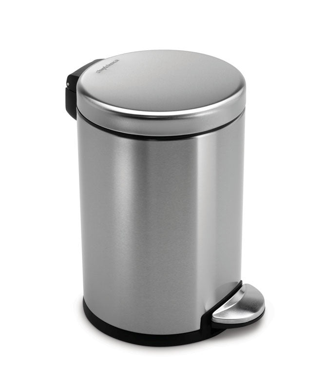 Simplehuman Round Pedaalemmer 4,5 Liter Vingerafdrukvrij