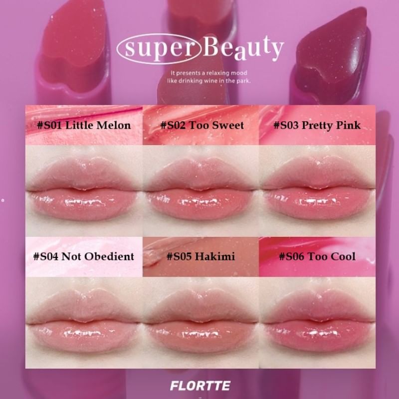 FLORTTE - Special Edition Hartvormige Lippenstift - 3 Kleuren (1-3)