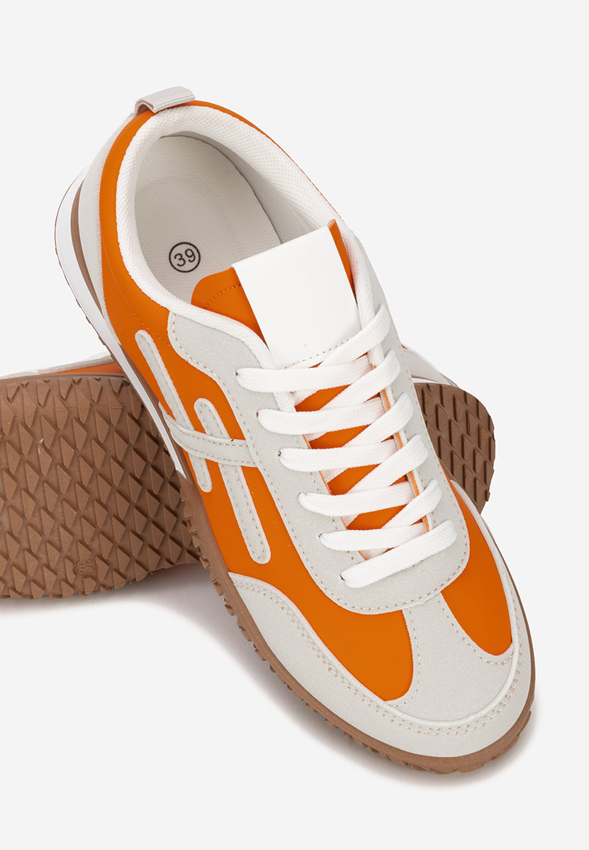 Baskets pour femme orange Loriva
