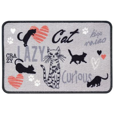 Tapis d'entrée motif chats