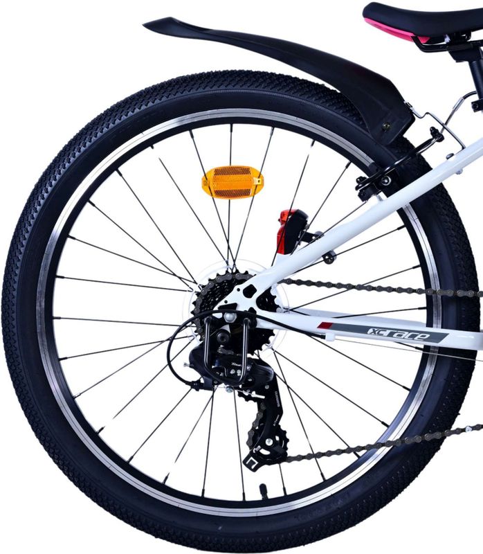 Volare - XC Race - Kinderfiets - Satijn Wit - 24 inch - Shimano 21 Speed
