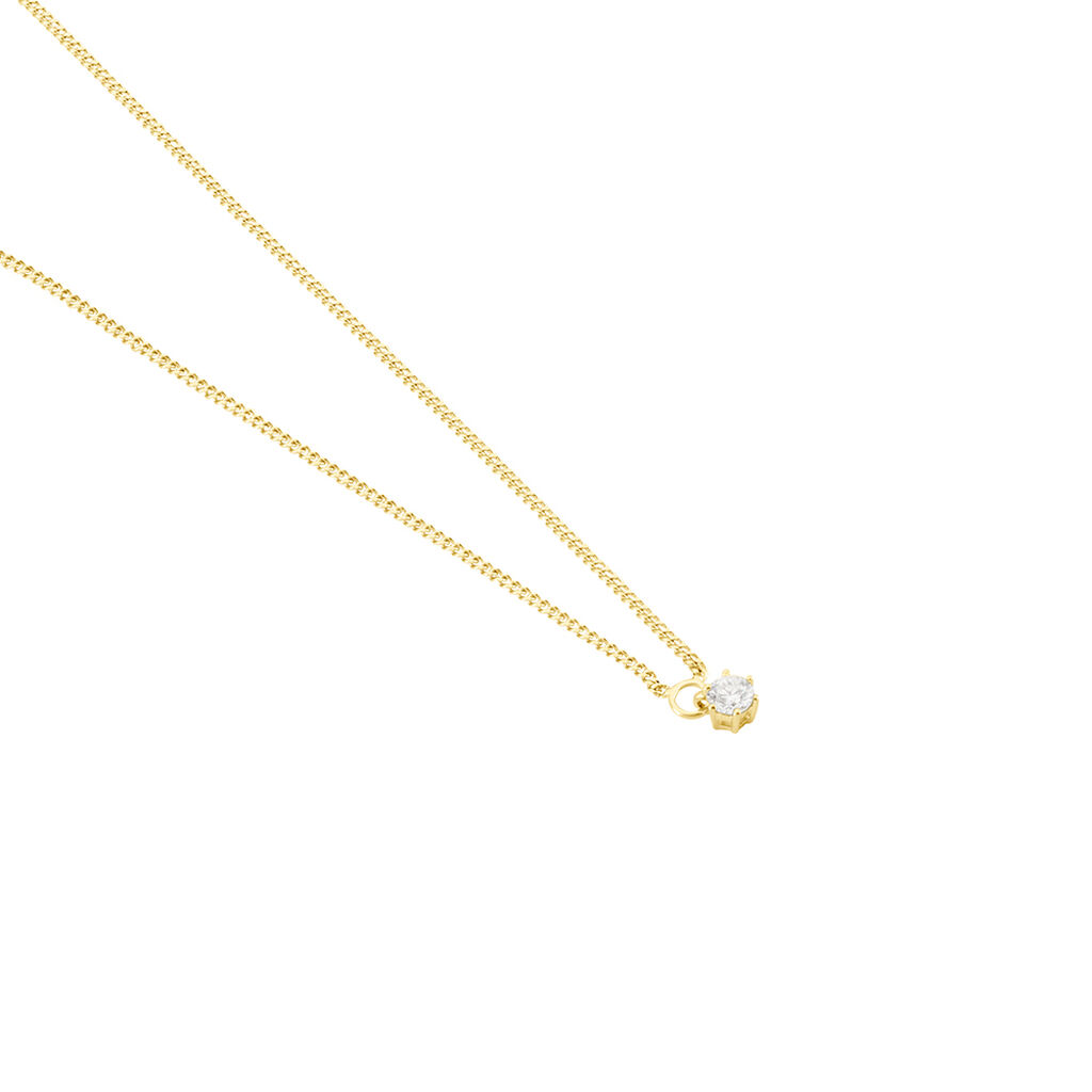 Collier Samantha Or Jaune Diamant