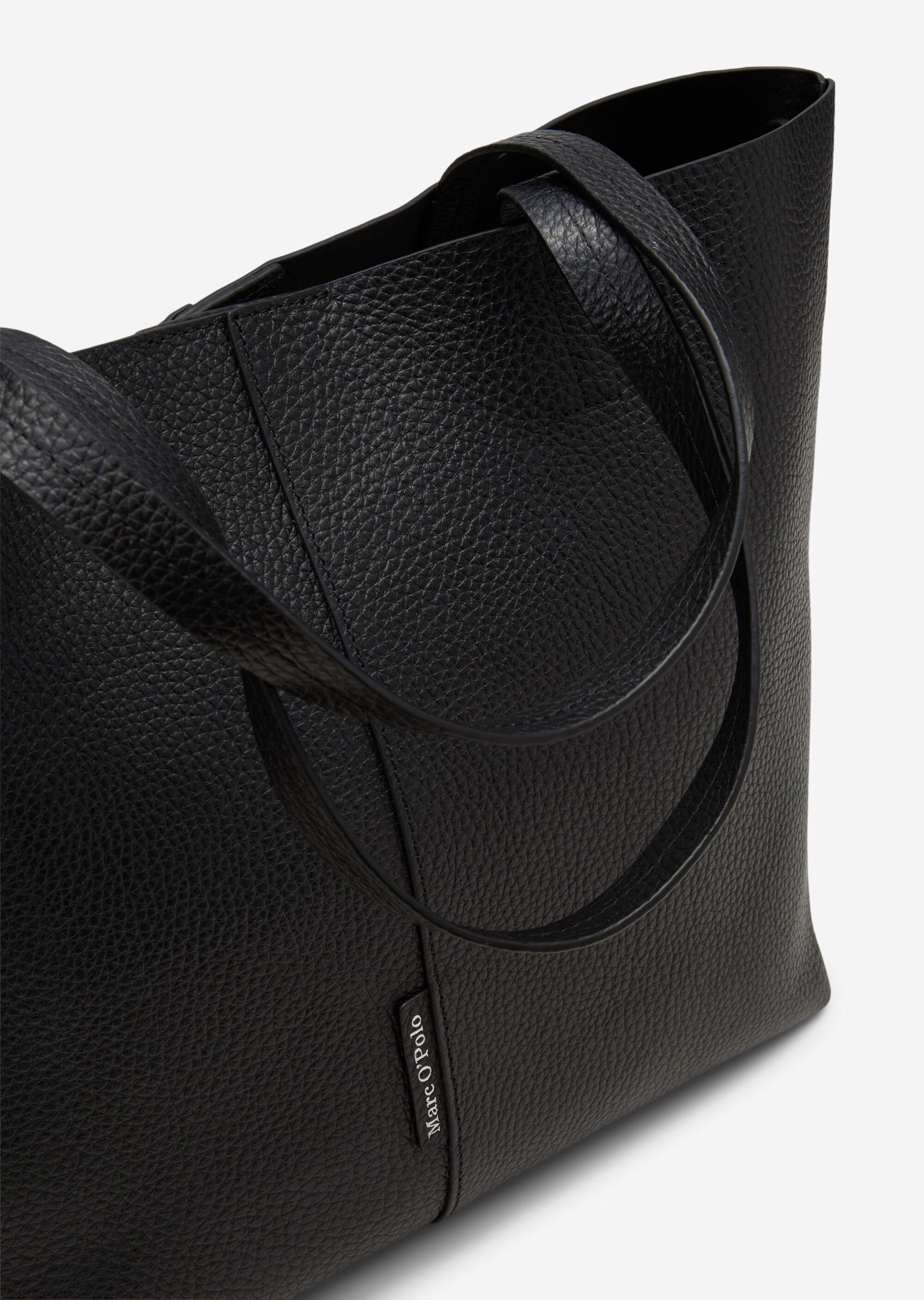 Shopper aus genarbtem Rindleder
