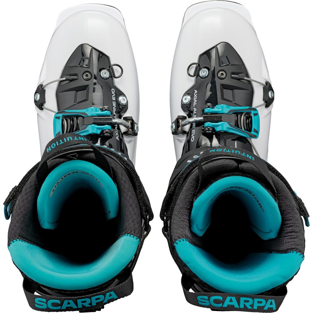 Scarpa Maestrale RS Touren Skischuhe Herren white black azure