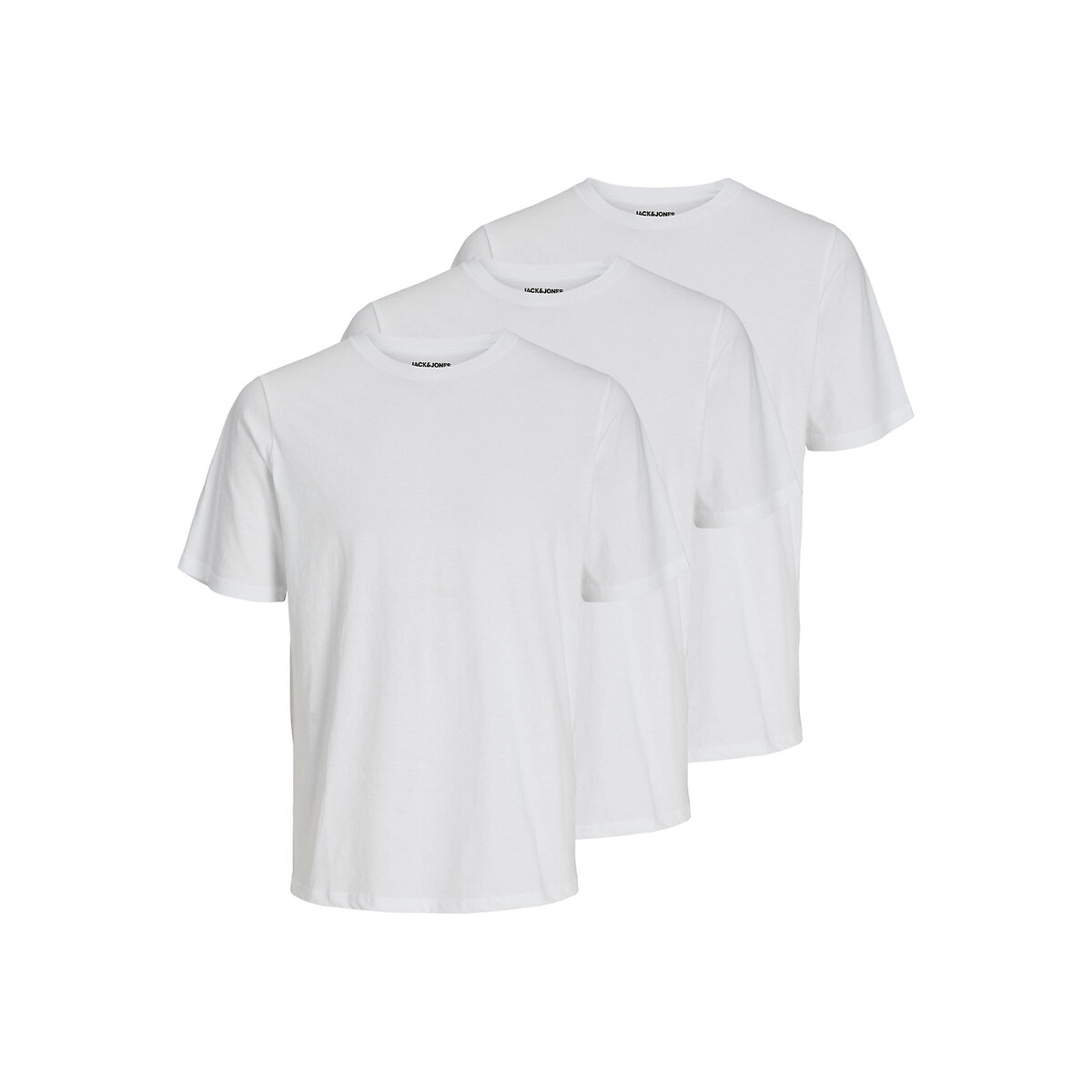 JACK & JONES<br>Conjunto de 3 camisetas de gola redonda