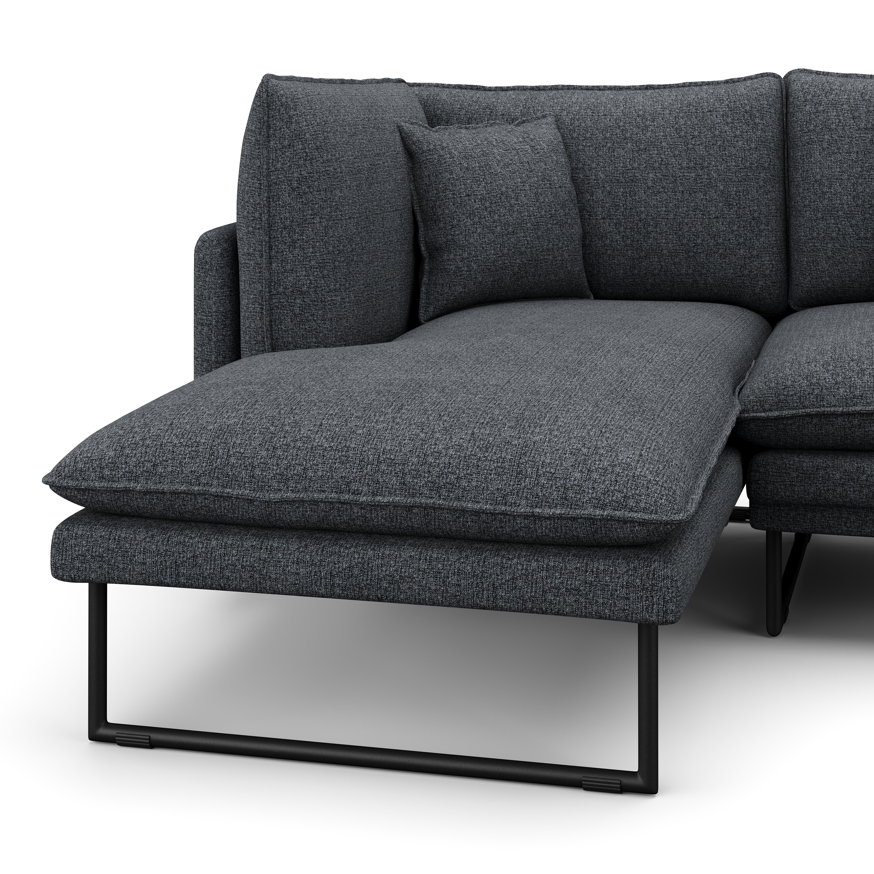 Ecksofa Bouclé MARISA links anthrazit