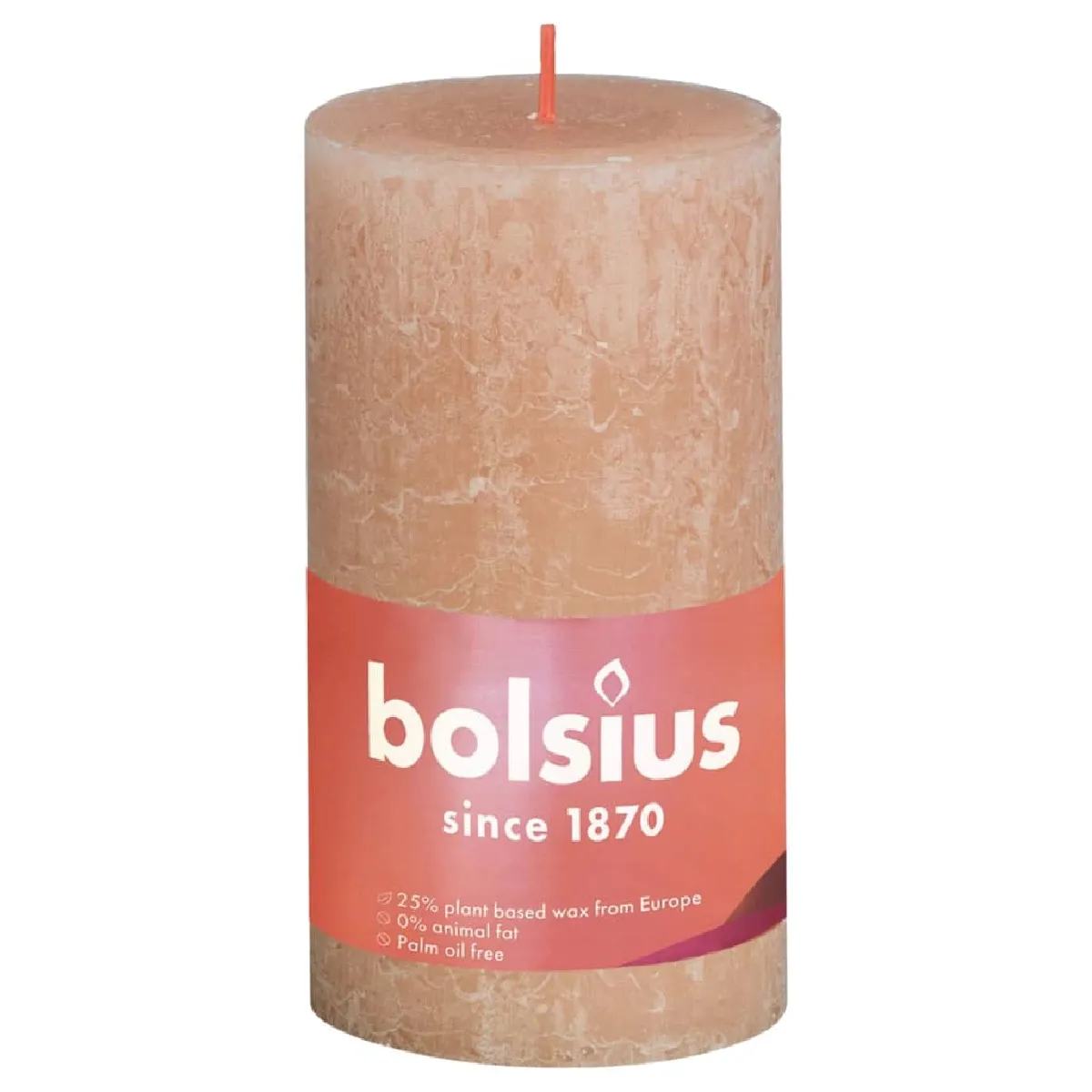 Bolsius Bougies Pilier Shine - Rose