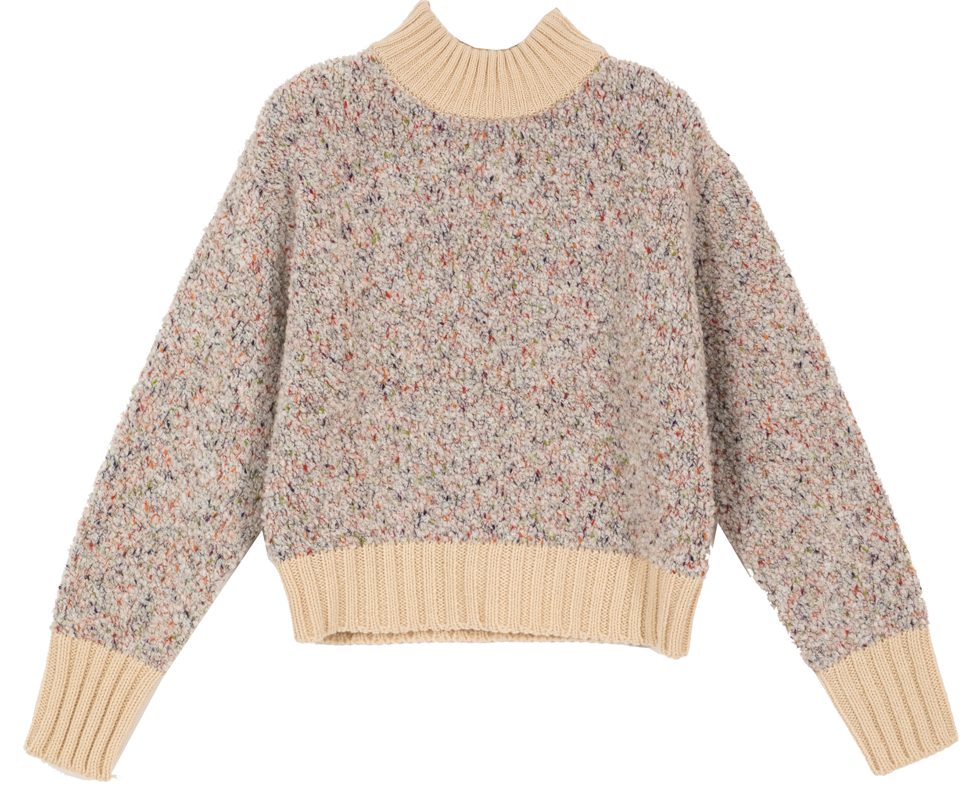 MONZA - Pull en tricot moucheté | Blanc