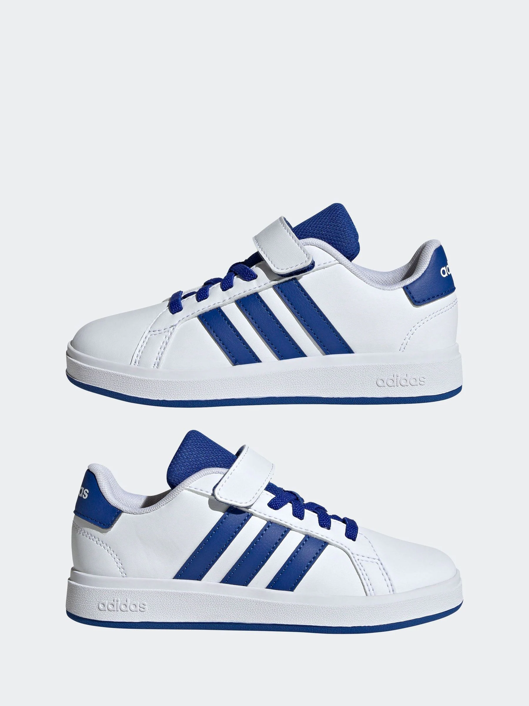 Wit/blauw - adidas Grand Court 2.0 Easy On Kids sneakers