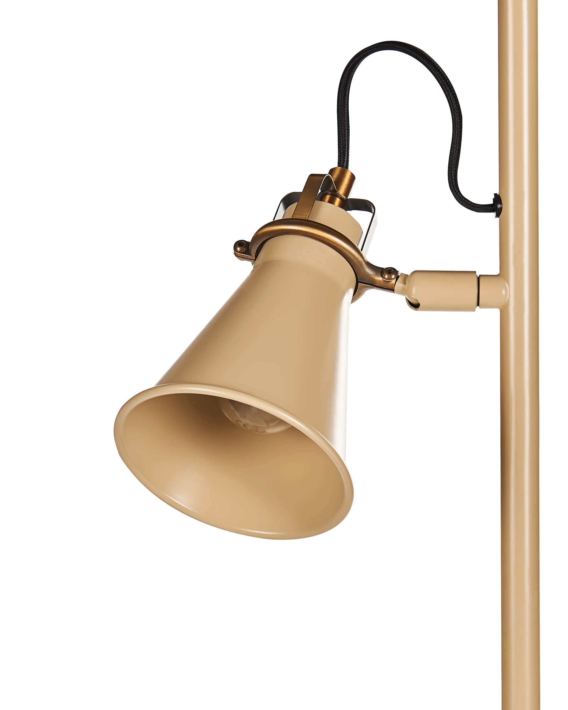 Staande lamp MOYOLA verstelbaar Metaal Beige