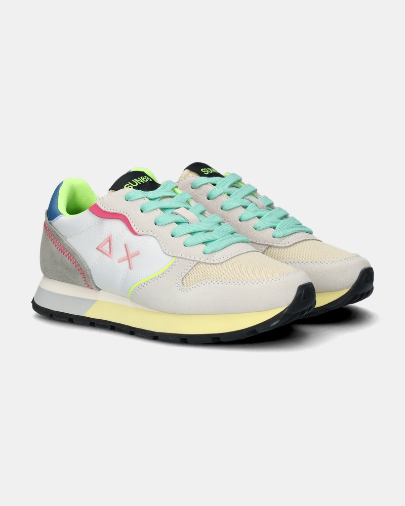 Sun 68 Ally Color explosion Lage sneakers  - wit