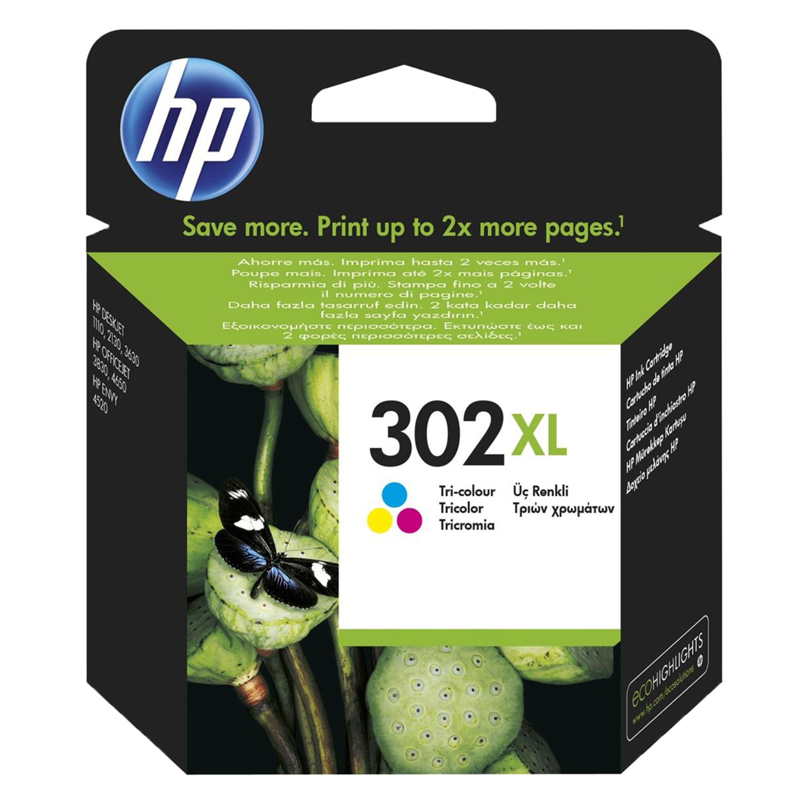 HP 302XL Blekkpatron, flere farger