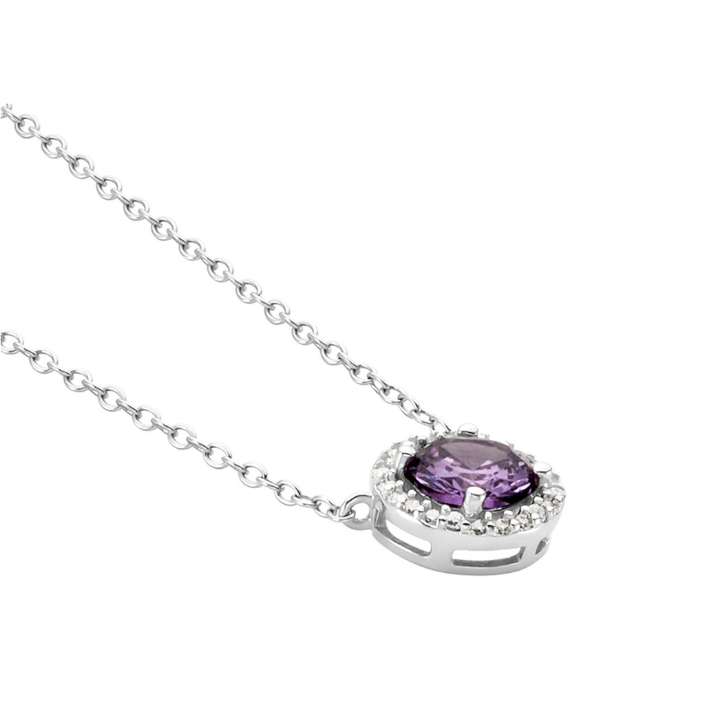 Collier Rio Copacabana Argent Blanc Oxyde De Zirconium