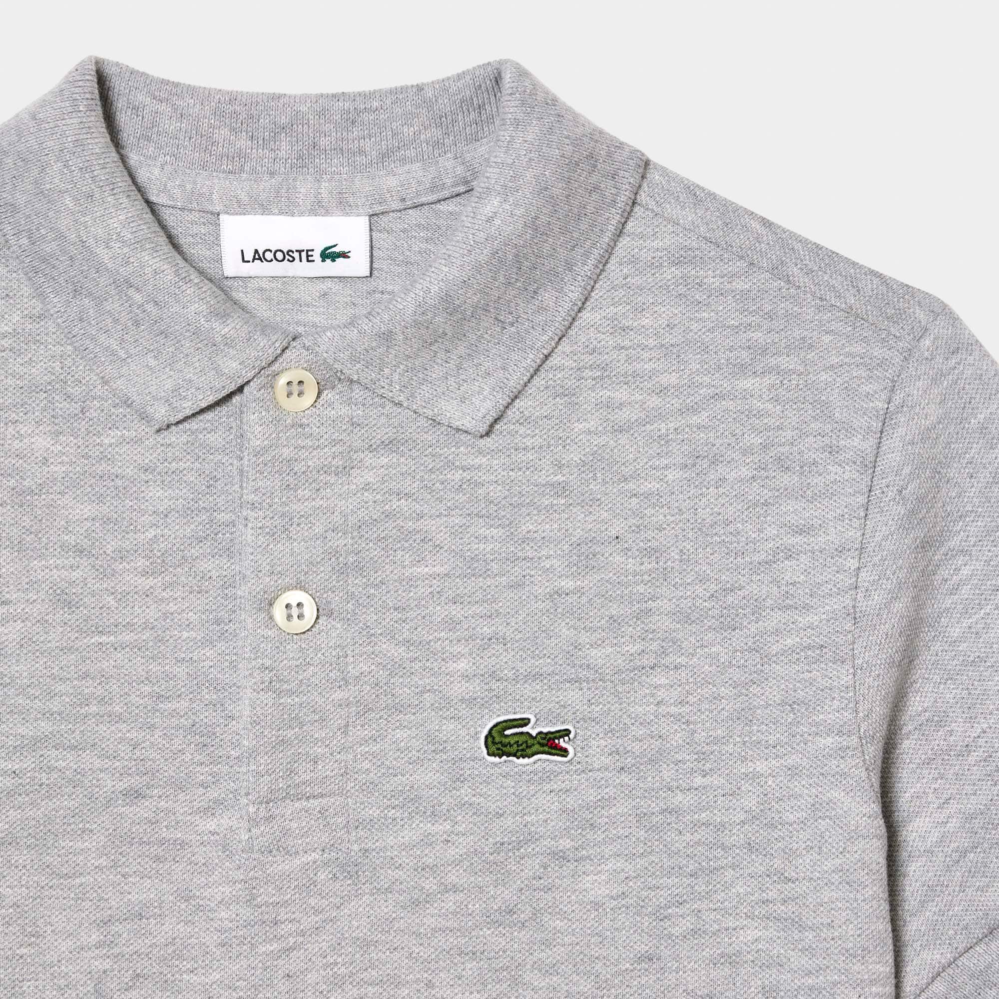 Polo enfant Lacoste regular fit en petit piqué uni Polos - Gris - Lacoste - Enfant