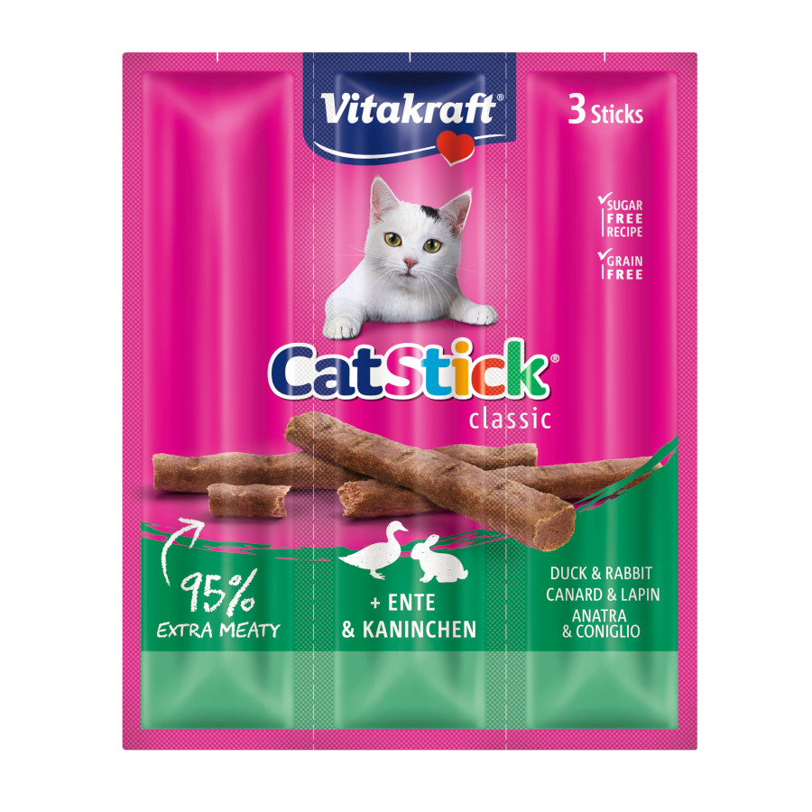 Vitakraft Cat Stick Mini Pato e Coelho